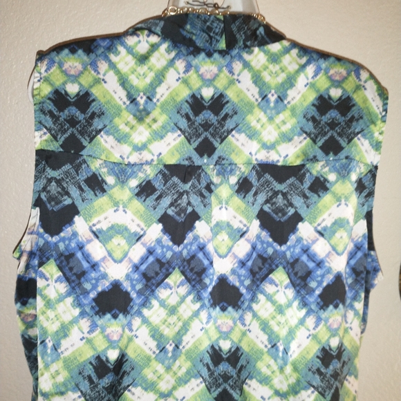 Como Multi Colored Blouse size 1X - Picture 8 of 9